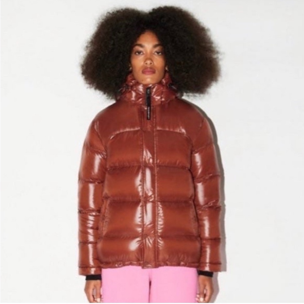 The Super Puff Original Down Puffer Jacket in Rich Copper Hi Gloss